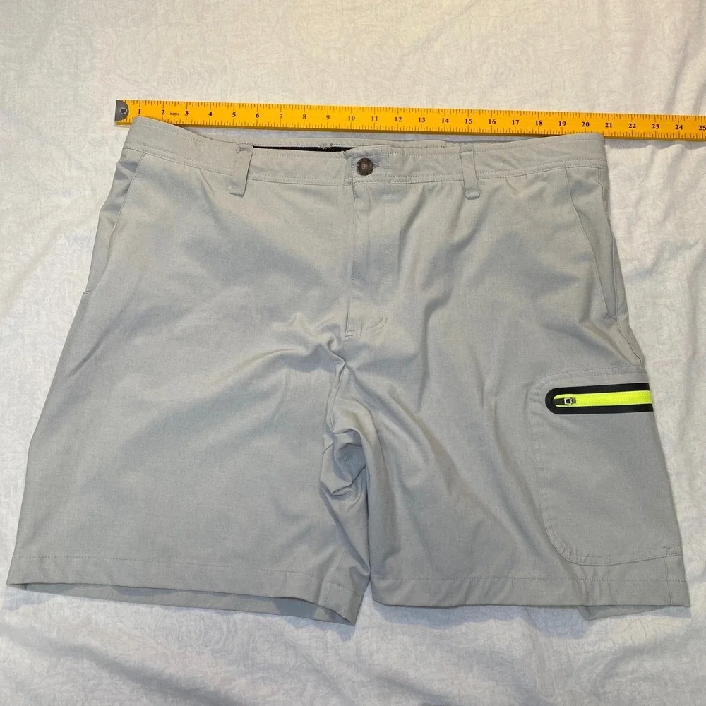 Loco Skail Performance Fishing Hybrid Shorts‎ Mens 42 Gray Tan 2 Pair Bundle